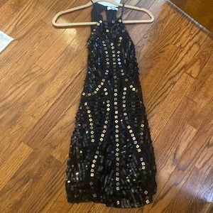 Parker Black Sequin Mini Dress